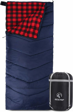 REDCAMP Cotton Flannel Sleeping Bag for Camping Backpacking - Magnadyne