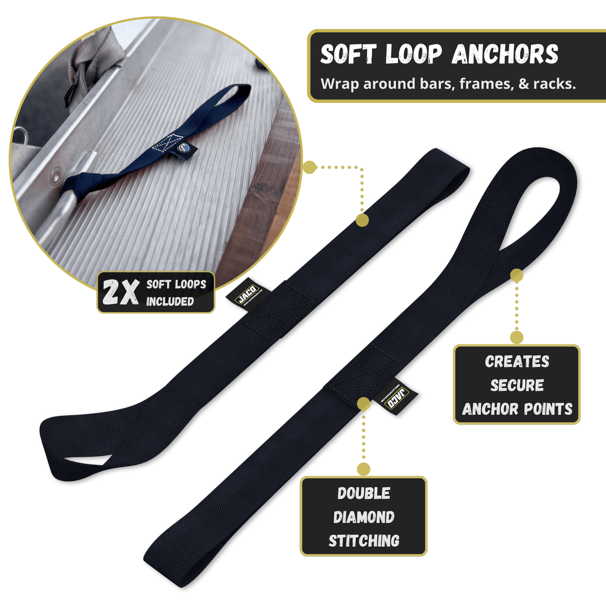 Retractable Ratchet Straps - 1" x 15 ft (1,760 lbs Break Strength) | Auto Self Retracting Cargo Tie Down Strap Set - Magnadyne