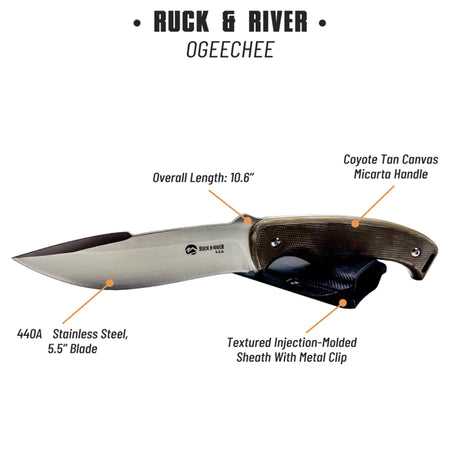Ruck & River Ogeechee Fixed Blade Knife - Magnadyne