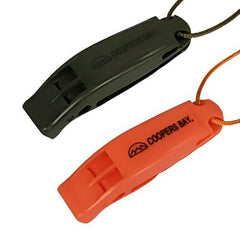 Safety Whistle, Clip - On with Neck Lanyard, 2 - pack - Magnadyne