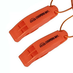 Safety Whistle, Clip - On with Neck Lanyard, 2 - pack - Magnadyne