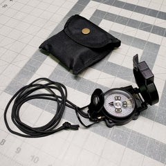 Scout™ Lensatic Compass - Traditional Phosphorescent Military Style - Black - Magnadyne