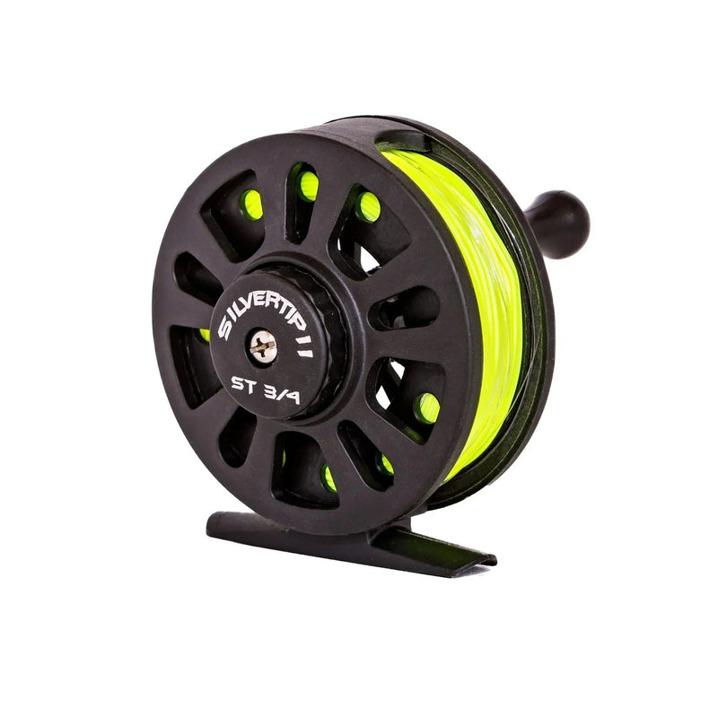 Silvertip II 3/4 Fly Fishing Reel Spooled With 4WT Fly Line - Magnadyne