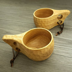 Skógr™ Nordic Style Kuksa - Carved Wood Camp Mug - Choice of Sizes - Magnadyne