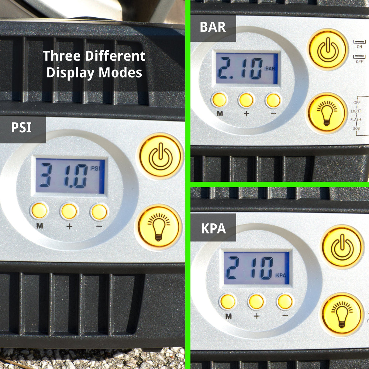 SmartPro™ 12v Digital Tire Inflator Pump - 100 PSI | Portable Tire Air Compressor - Magnadyne