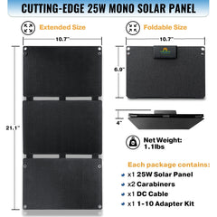 Solar Power Lifestyle 25W Portable Solar Panel - Magnadyne