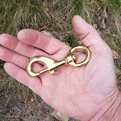 Solid Brass Swivel Snaps - Large Heavy - Duty SIze for Large Pet Leashes, Tie - Outs, Etc. - Magnadyne