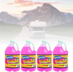 Splash RV/Marine Antifreeze | 4 Pack | - 50 Point Freezing (F) | 4 Gallon - Magnadyne