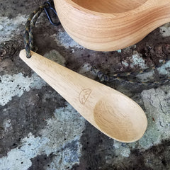 Spónn Carved Nordic Spoon - Solid Wood Camp Spoon - Magnadyne