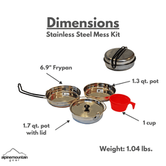 Stainless Steel Mess Kit - Magnadyne