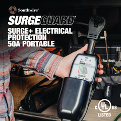 Surge Guard 44390 Portable Surge Protector with Enhanced Diagnostics - 50 AMP - Magnadyne