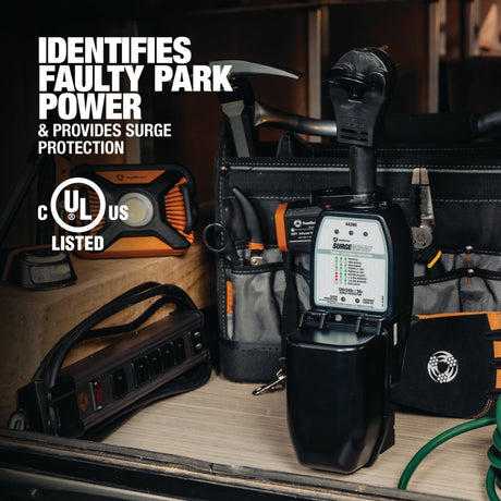 Surge Guard 44390 Portable Surge Protector with Enhanced Diagnostics - 50 AMP - Magnadyne