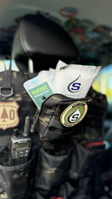 Tactical Molle Zipper Bag + Adventure Sampler Kit: 4 Shower Pouches, 1 Hand Sanitizer, 1 Deodorant - Magnadyne