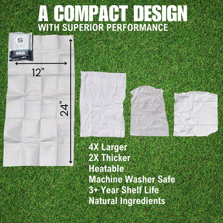 Tactical Molle Zipper Bag + Adventure Sampler Kit: 4 Shower Pouches, 1 Hand Sanitizer, 1 Deodorant - Magnadyne