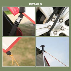 Telescoping Aluminum Tarp Poles - Magnadyne