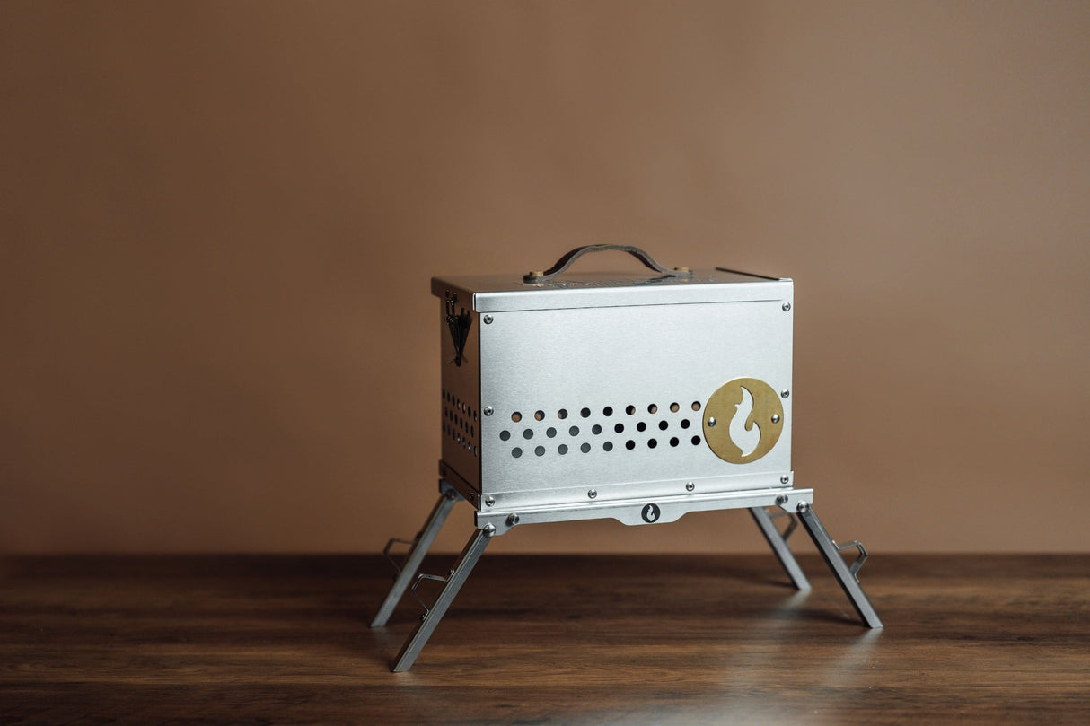 The Hekla: 304 Stainless Steel LavaBox with Dual-Burner - Magnadyne