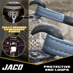 TowPro™ Recovery Tow Strap - 4x4 Trail Rated | AAR Certified Break Strength (31,518 lbs) - Magnadyne