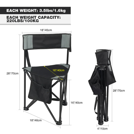 Tripod Camping Chair 2 - Pack - Magnadyne