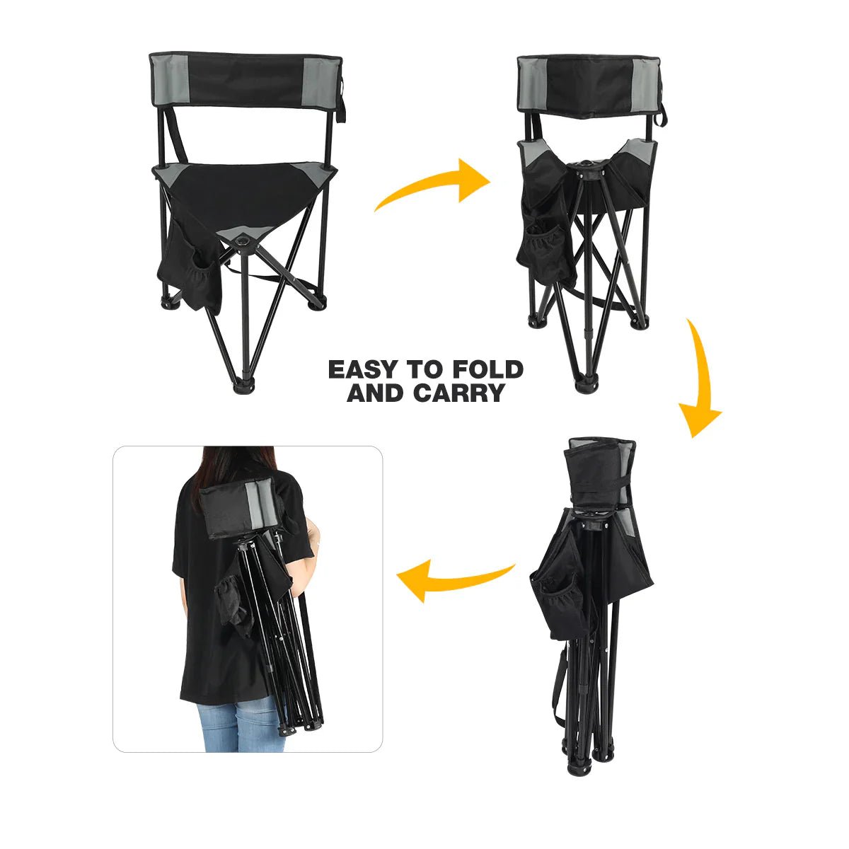 Tripod Camping Chair 2 - Pack - Magnadyne