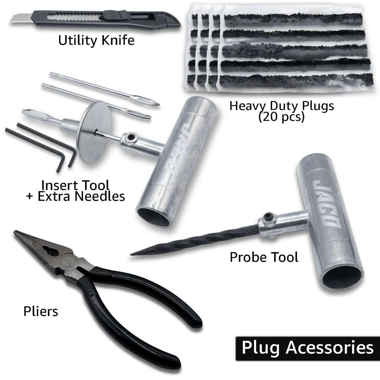TRX-50 Heavy Duty Tire Repair Kit (50 pcs) - Magnadyne