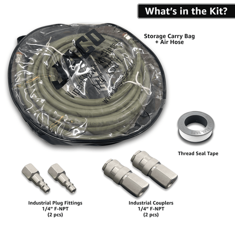 ViperFlow Poly Air Hose Kit - 1/4" x 30 ft. - Magnadyne