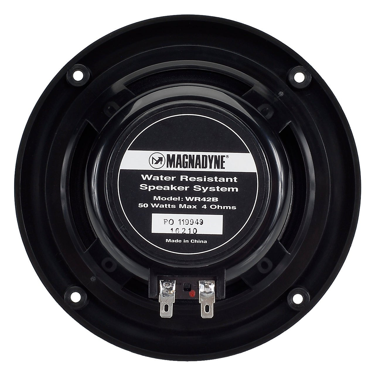 AquaVibe WR42B | Marine Water-Resistant 5" Dual Cone Speaker/Grill | Black - Magnadyne