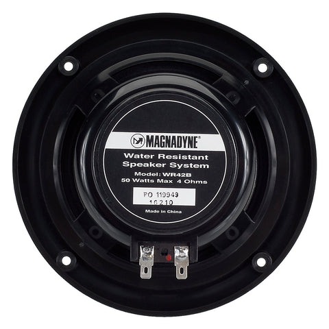 Image of AquaVibe WR42B | Marine Water-Resistant 5" Dual Cone Speaker/Grill | Black - Magnadyne