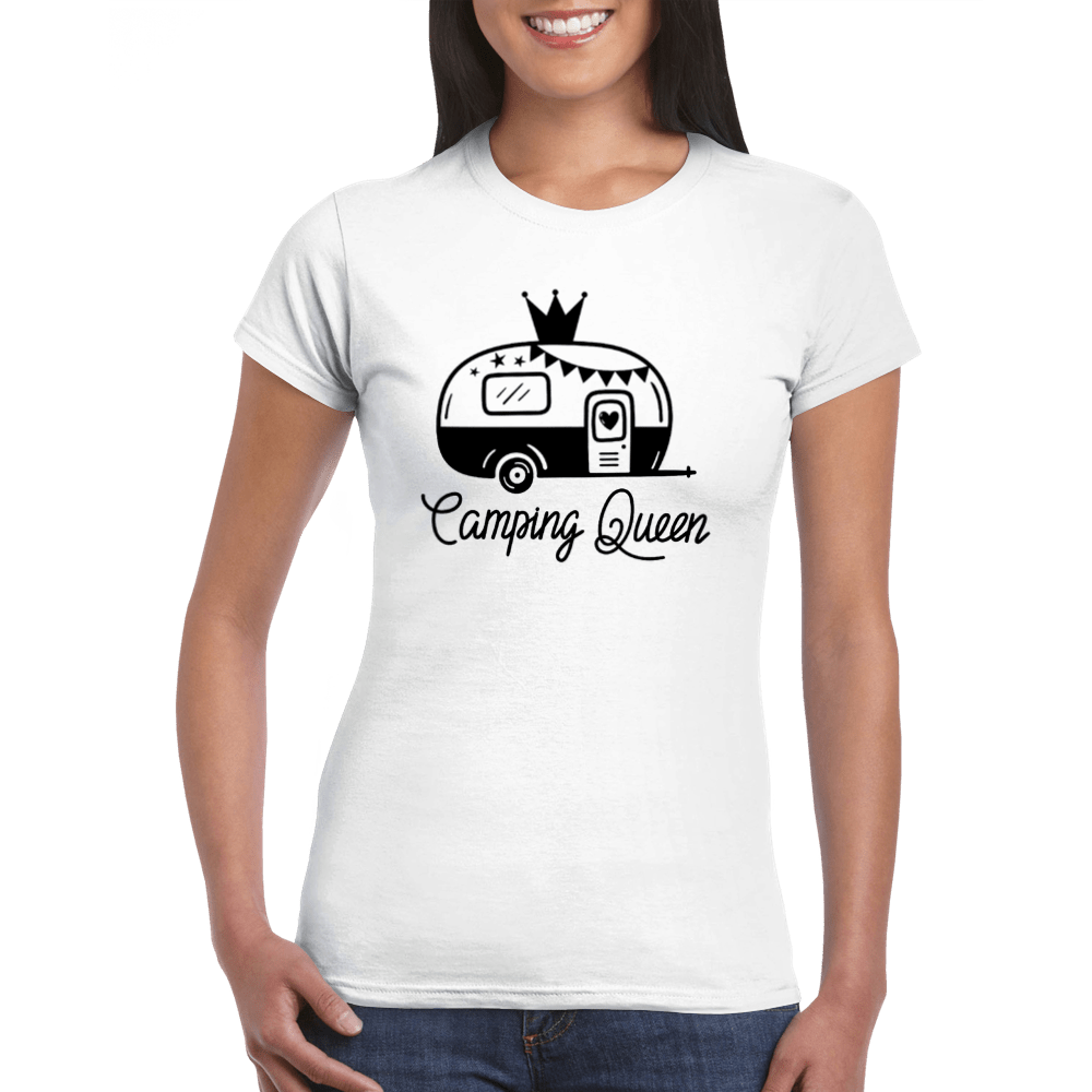 Camping Queen Women's Crewneck T-Shirt - Magnadyne