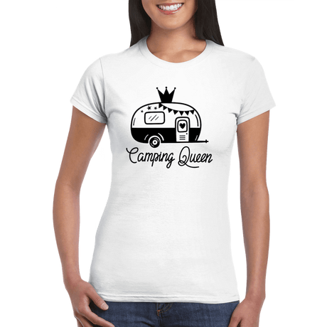Camping Queen Women's Crewneck T-Shirt - Magnadyne
