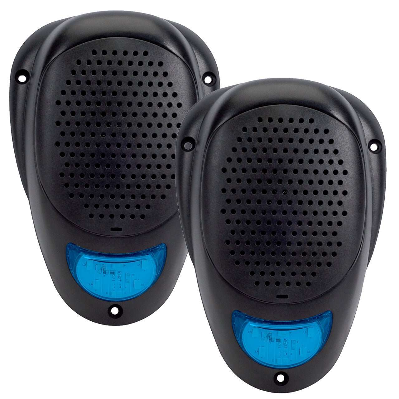 Linear Series LS2 | Water Resistant 3" Surface Mount LED Satellite Speakers (Blue, White or Amber) - Magnadyne