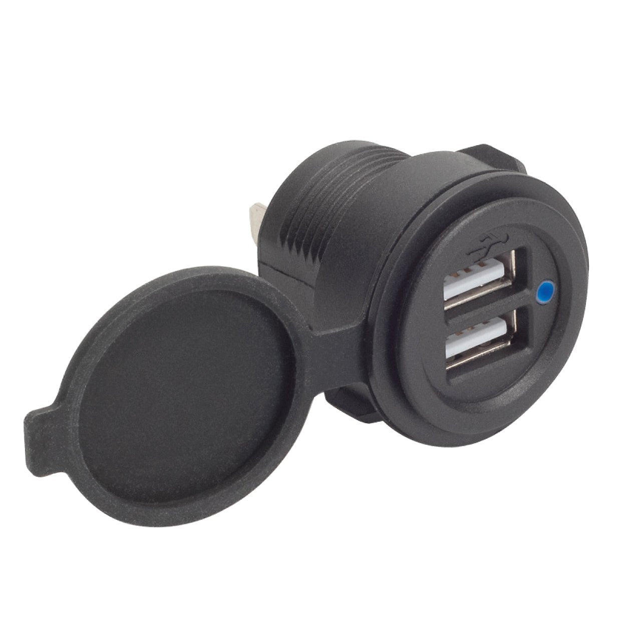 Magnadyne AUX-USB-FMD4TC | Dual USB Outlet with Blue LED - Magnadyne