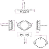 MAGNADYNE AUX-USB-SMD4DC | Surface Mount 5V/4.8A Dual USB Charger - Magnadyne