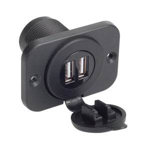 Magnadyne AUX-USB2FR | Dual USB Outlet with Plate - Magnadyne