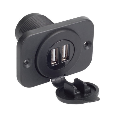 Magnadyne AUX-USB2FR | Dual USB Outlet with Plate - Magnadyne