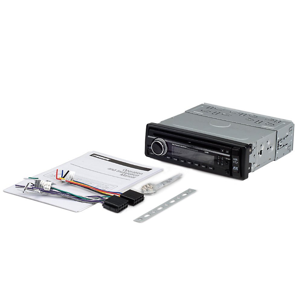 Magnadyne M2500CD | AM/FM/CD In-Dash Single DIN Receiver 180 Watts - Magnadyne