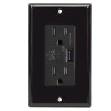 Magnadyne WC-601 | Dual Port USB Charger - Tamper Resistant AC Outlet - Magnadyne