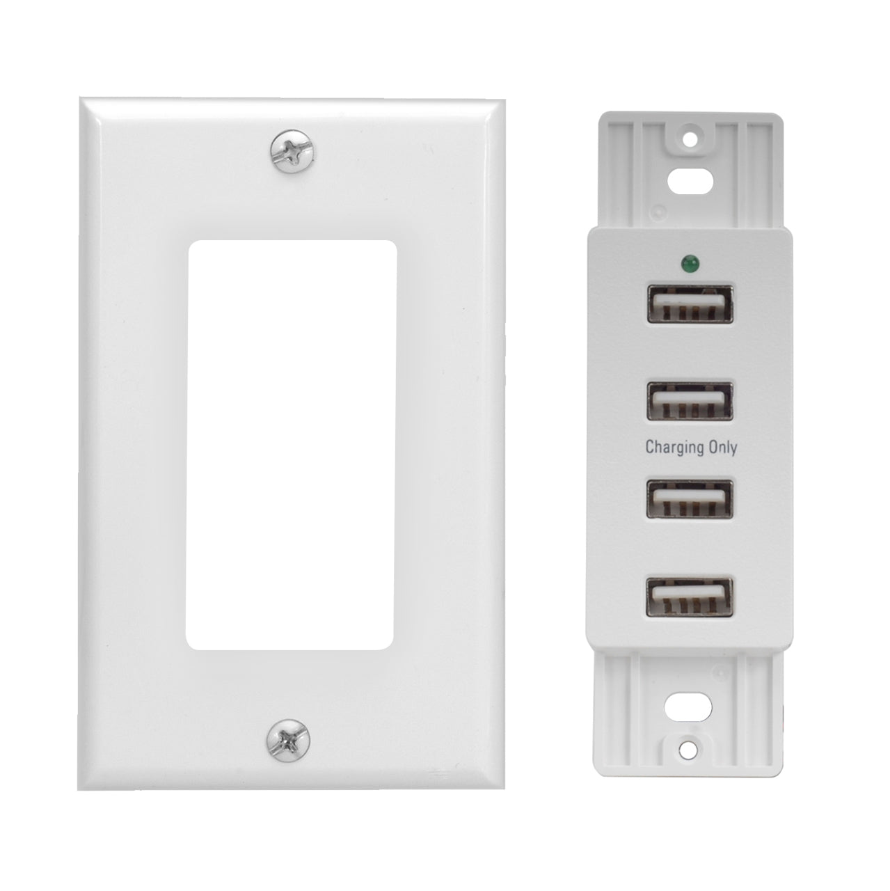 Magnadyne WCP-USB | Wall Mount USB Charger | 4 Ports w/ Wall Plate ...