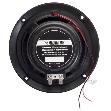 Magnadyne WR4B-LED | 5" Water Resistant Dual Cone Speaker with Blue LED Lights | Sold as a Pair - Magnadyne