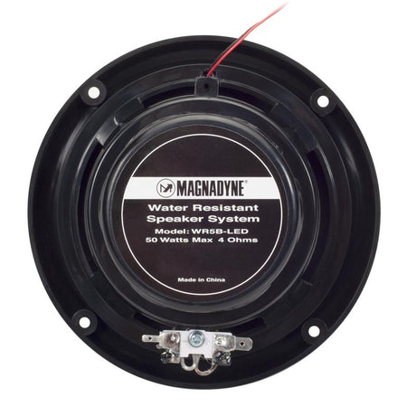 Magnadyne WR5B-LED | 5.25" Water Resistant 2-Way Speaker with Blue LED Lights | Sold as a Pair - Magnadyne