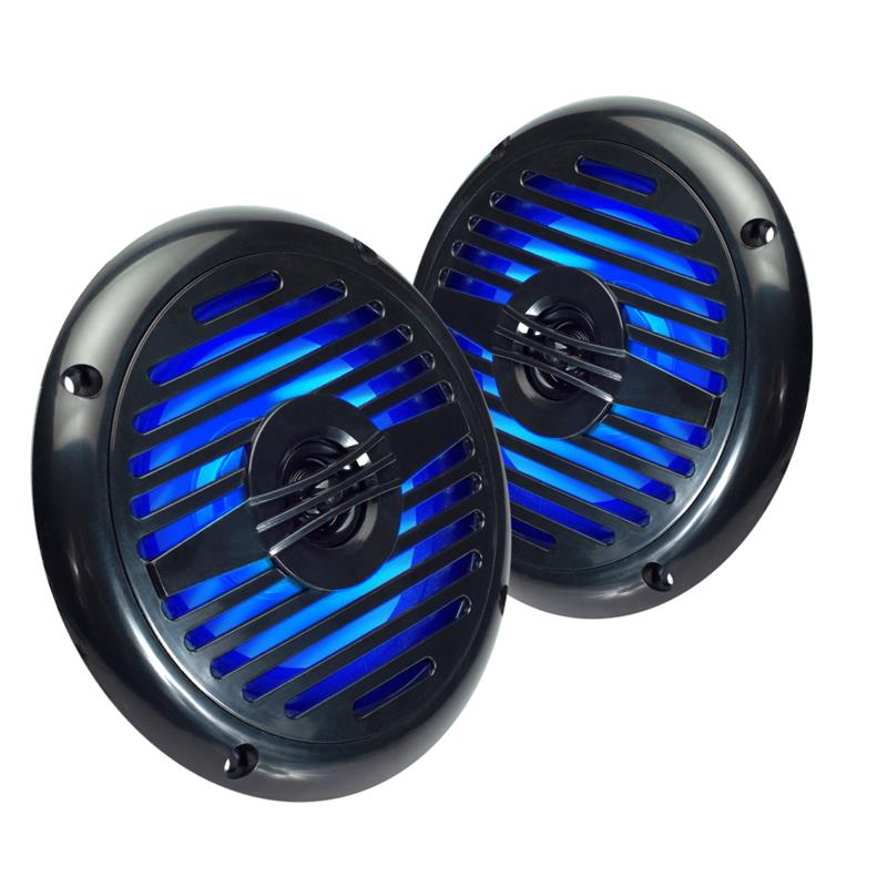 Magnadyne WR5B-LED | 5.25" Water Resistant 2-Way Speaker with Blue LED Lights | Sold as a Pair - Magnadyne
