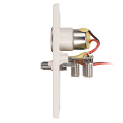 Magnadyne | WS-W12V 12V Power Outlet / Antenna Distribution Wall Plate (White) - Magnadyne