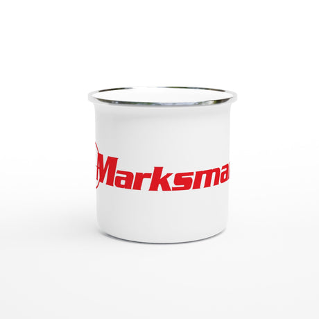 Marksman | White 12oz Enamel Mug - Magnadyne