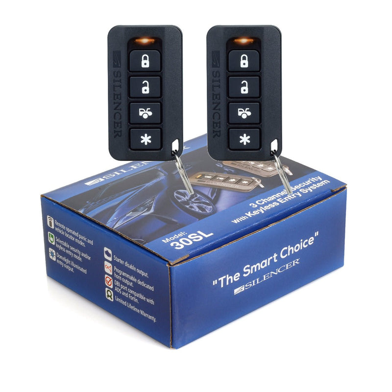 Silencer 30SL | One-Way Remote Security and Keyless Entry System - Magnadyne