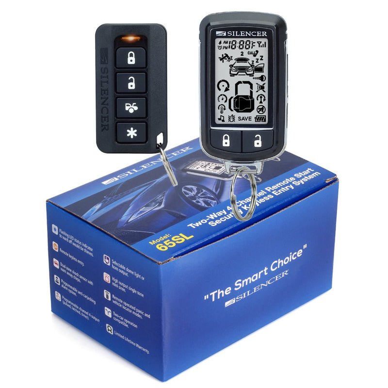 Silencer 66SL | Long Range Two-Way Remote Starter and Full Security System - Magnadyne