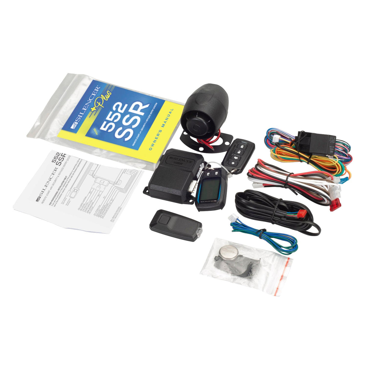 Silencer Plus 552SSR | 2 Way | 1/4 Mile Range Remote Start, Security & Keyless Entry - Magnadyne