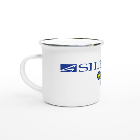 Silencer Plus | White 12oz Enamel Mug - Magnadyne