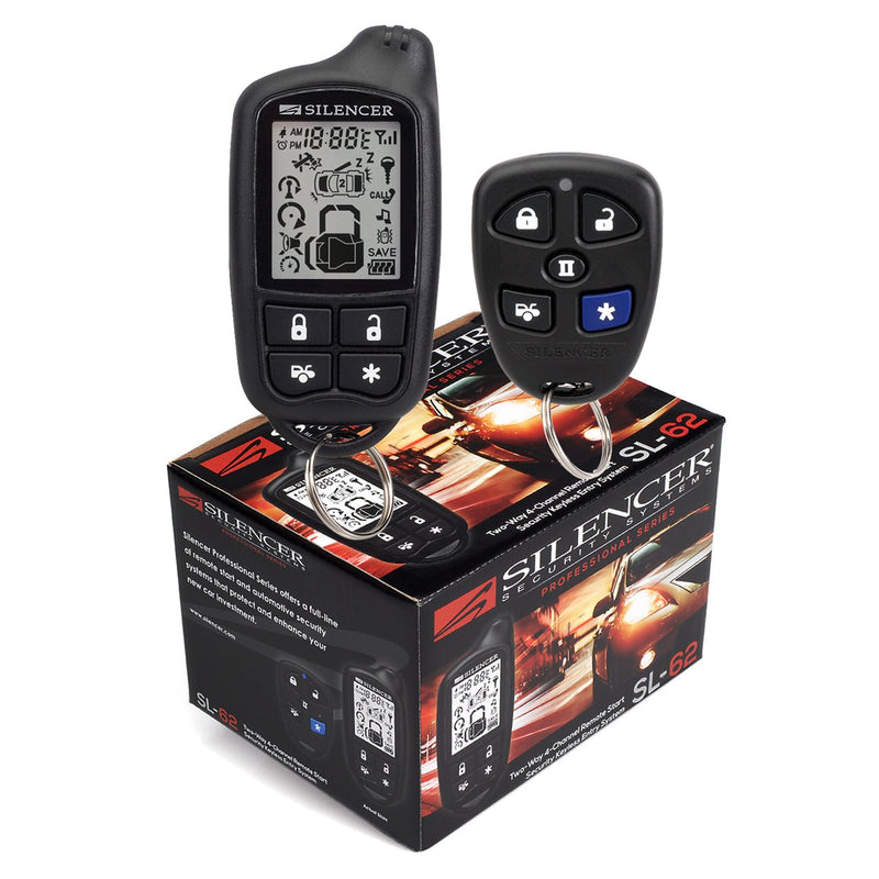 Silencer SL-62 | 2-Way 3 Channel Remote Start Security System with Keyless Entry - Magnadyne