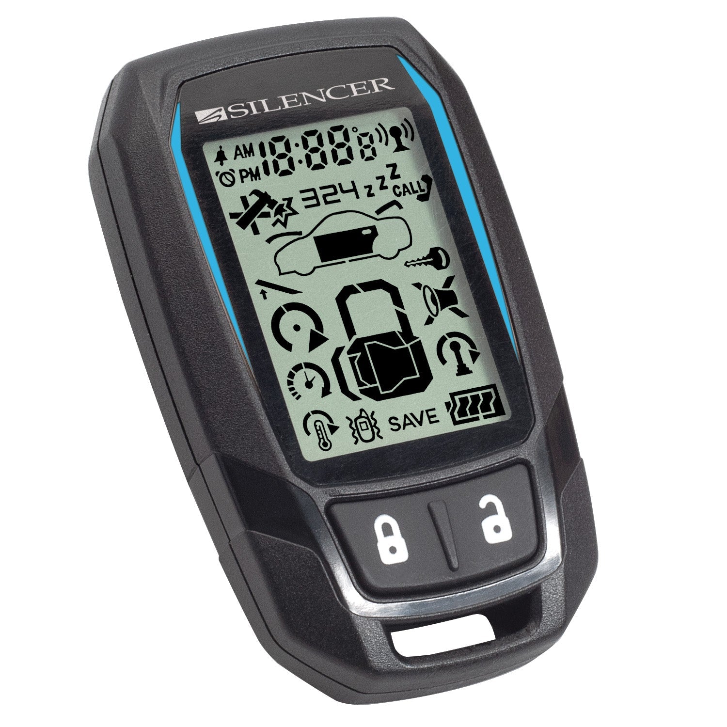 Magna Tech Remote Silencer SLRF-LCD45 | Replacement Remote for 552SSR & 342SS - Magnadyne