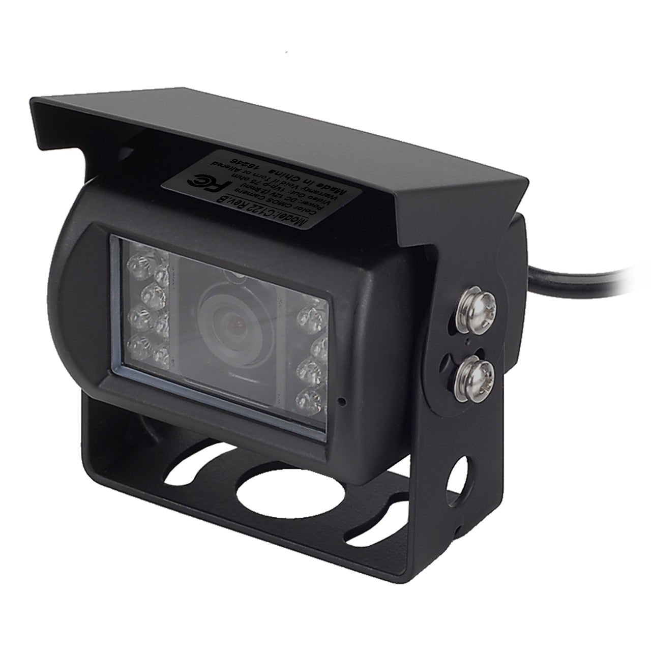 Water-Resistant Rear Backup Camera Color CMOS with Night Vision LEDs ...